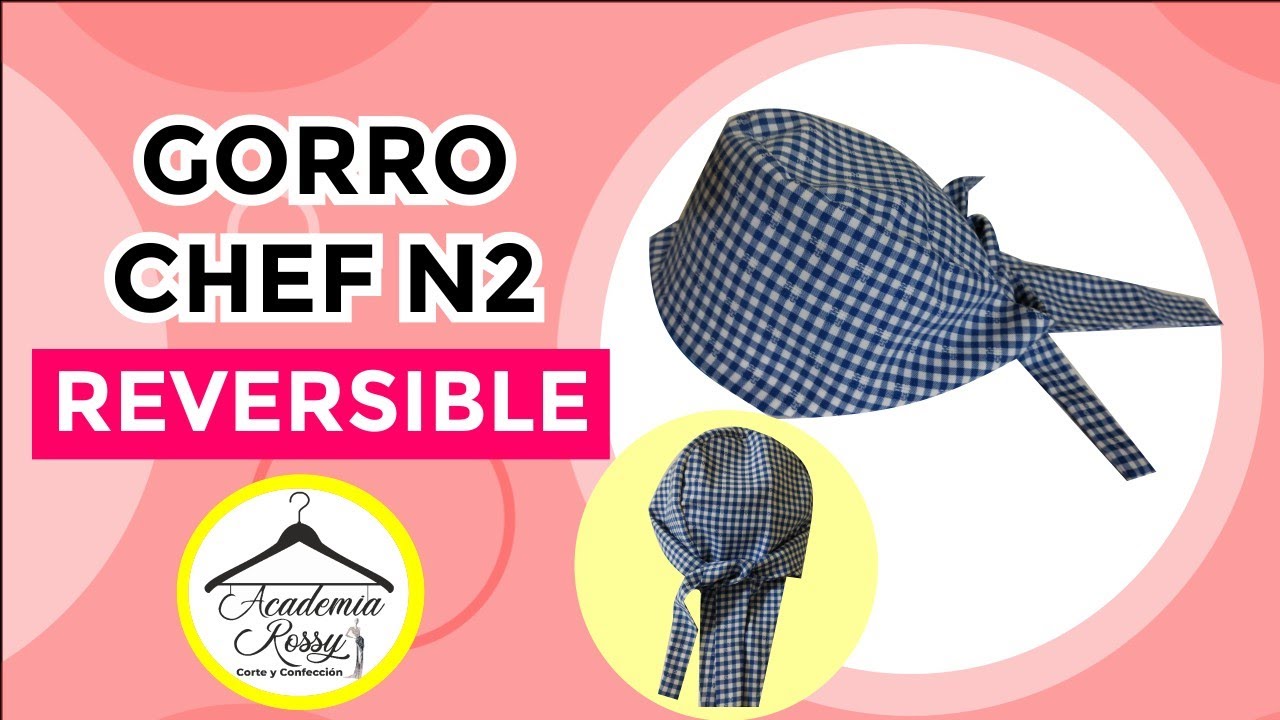 GORRO CHEF / REVERSIBLE N2 Prof. Piedad Peña