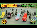 Hot Wheels Challenge Mutant Machines VS Plastic Army Men &amp; Toy Tanks