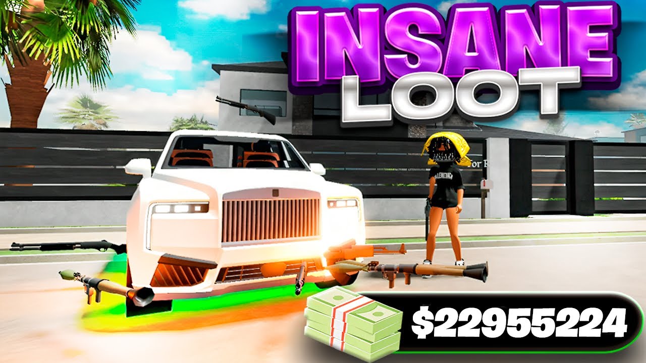 Robbing Servers For Insane Loot on Roblox Blockspin!!