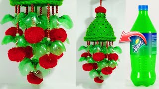 प्लास्टिक बोतल और ऊन से झूमर बनाने का आसान तरीका /DIY EASY PLASTIC BOTTLE & WOOLEN JHUMER CRAFT