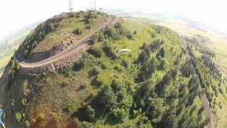 Paraglider Pilot, Crashes Into Power Lines!