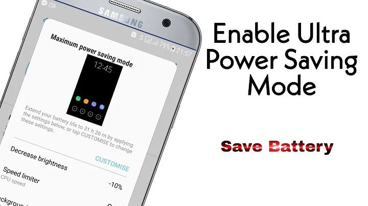 How to Enable Ultra Power Saving Mode on Samsung (Save Battery)