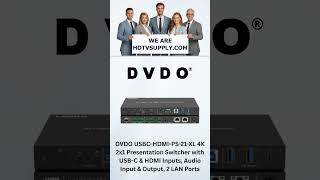 DVDO USBC-HDMI-PS-21-XL 4K 2x1 Presentation Switcher with USB-C & HDMI Inputs, Audio Input & Output