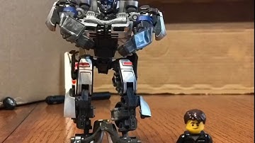 Transformers Rise of the Beasts Noah and Mirage scene stop-motion recreation