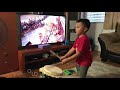 Aidan Lion Dance Drumming from 10 months old to 5 years old