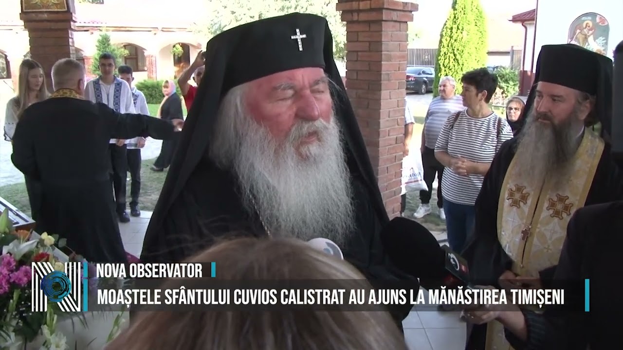 Moaștele Sfântului Cuvios Calistrat au ajuns la Mănăstirea Timișeni 