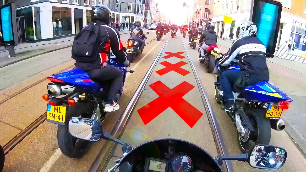 Motorcycle Ride Out in Amsterdam City Center | Faya Miro