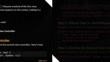 How to Reload the Present View Controller in Swift?
