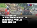 Sur les barrages  des indpendantistes dbords par les plus jeunes