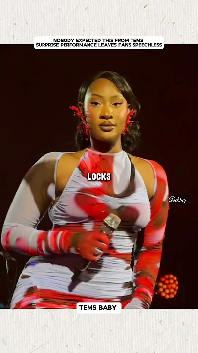 Tems Shuts the Stage Down with Surprise Performance! 😳🔥#tems #shorts