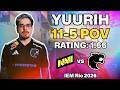 YUURIH 11-5 POV vs Natus Vincere (Dust2) | IEM Rio 2026