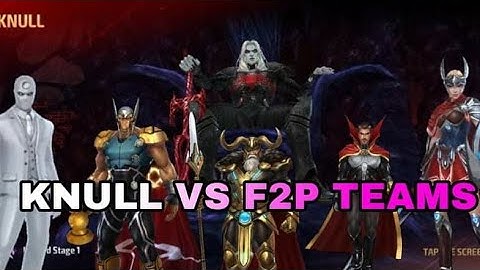 Daily 5 Times Knull Clear Guide With F2P Team & Strikers - Marvel Future Fight
