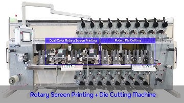 Integrated Rotary Screen Printing + RDC Cutting Machine