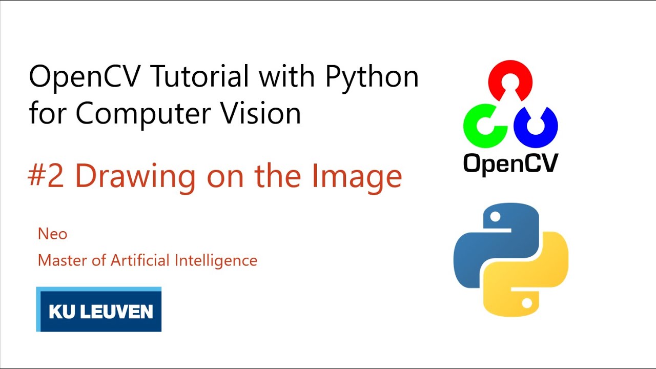 OpenCV Tutorial with Python 2021 #2 | How to draw on the image