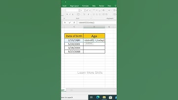 Calculate Age from Date of Birth in Excel | DATEDIF Function Explained