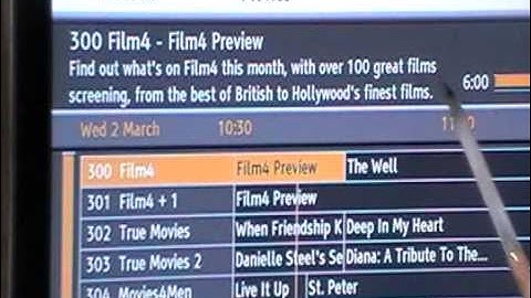 Sagem Freesat HD Receiver - EPG & Info Buttons