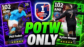 I REACHED DIVISION 1 USING ONLY POTW CARDS | eFootball Mobile 2026