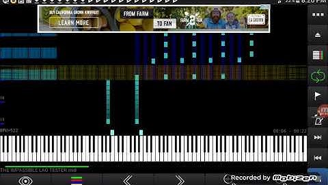 THE IMPASIBLE LAG TESTER on midi voyager (ERROR+LOTS OF LAG)