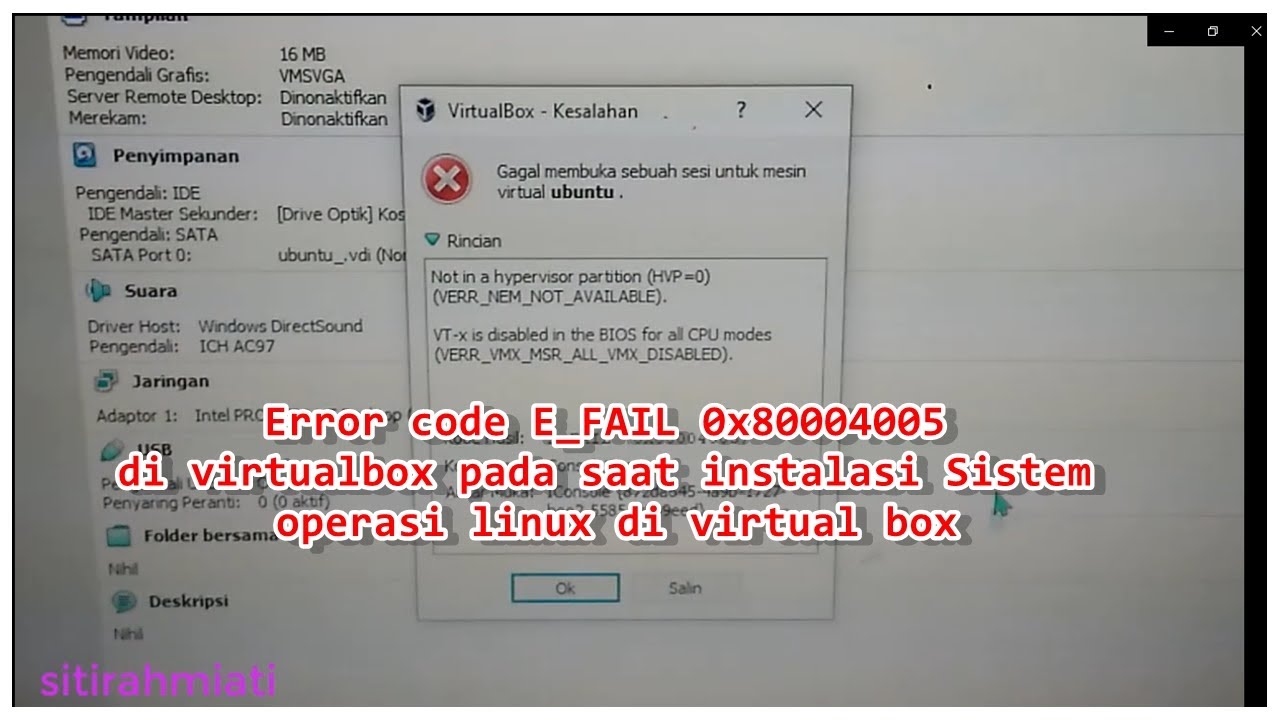 Virtualbox код ошибки e fail. Код ошибки: e_fail (0x80004005) VIRTUALBOX. Код ошибки: VBOX_E_IPRT_Error (0x80bb0005). VIRTUALBOX Error in supr3hardenedwinrespawn. E fail 0x80004005 VIRTUALBOX Windows 10.