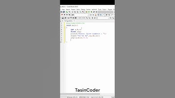 No. 3  calculate average of three numbers in C Language | Programs | TasinCoder |