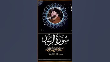 سورة الرعد آية تُحيي القلوب بصوت وليد موسى Surah Ar Rad Walid Mousa Powerful Clip