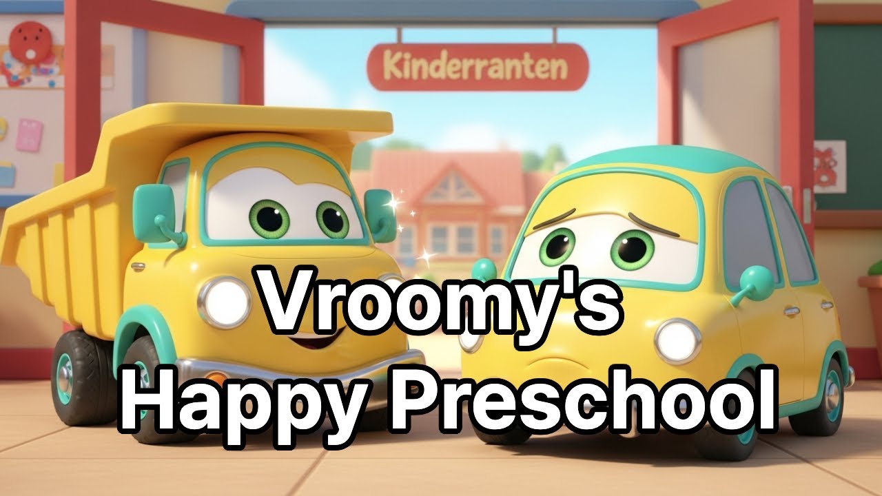 🚗 Vroomy's Fun First Day of Preschool! | Overcoming Shyness & Making Friends | Car Story | Kids Song