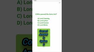 History MCQ quiz। इतिहास quiz। #viral #boost #education #explore #exam #youtubeshorts