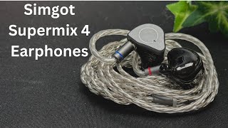 SIMGOT SuperMix 41 DD 1 BA 1 PLANAR  1 PZT HYBRID DRIVERS EARPHONES