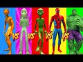Dame tu cosita vs patila vs me kemaste vs hulk vs spiderman  green alien dance 