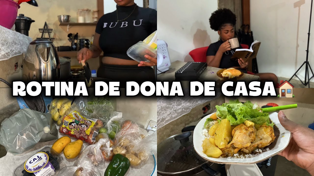 ROTINA REAL EM CASA | Café da manhã, comprinhas e almoço simples 