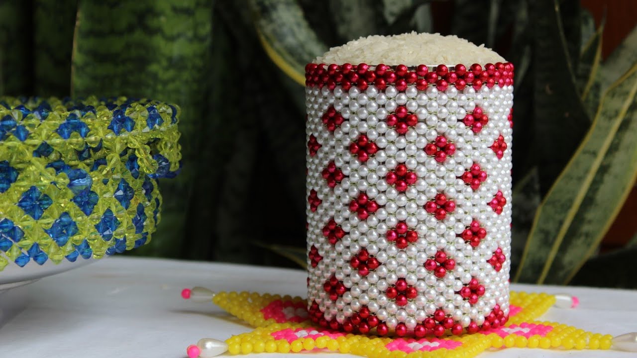 #DIY#doityourself#decorativeRicepot#beadswork#beadscraft#ಶಿದ್ದೆಮಾಡುವವಿಧಾನ#marriagedecor#chaiarts#