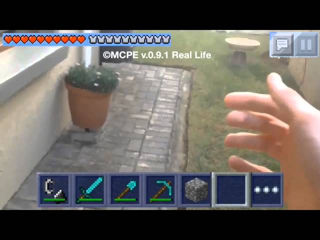 Minecraft Pocket Edition In Real Life. 