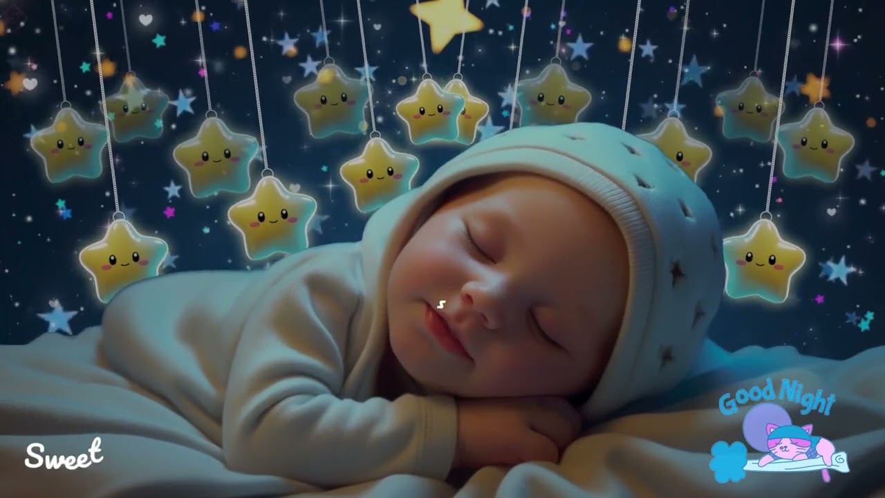 Baby Sleep Music 💫 Soothe Baby Fast in 3 Minutes 🌛 Peaceful Night Sleep 🎵 Mozart & Brahms Lullabies