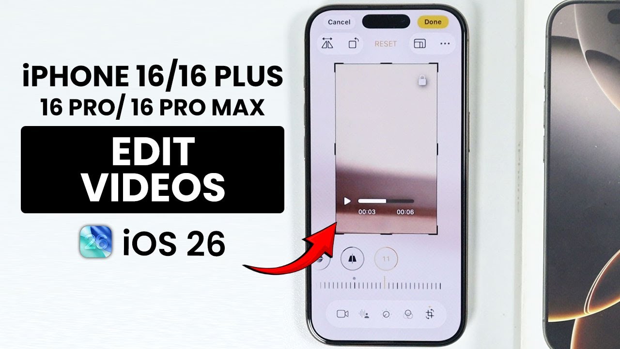 iOS 26 - How to Edit Video on iPhone 16 / Pro Max (For Beginners)