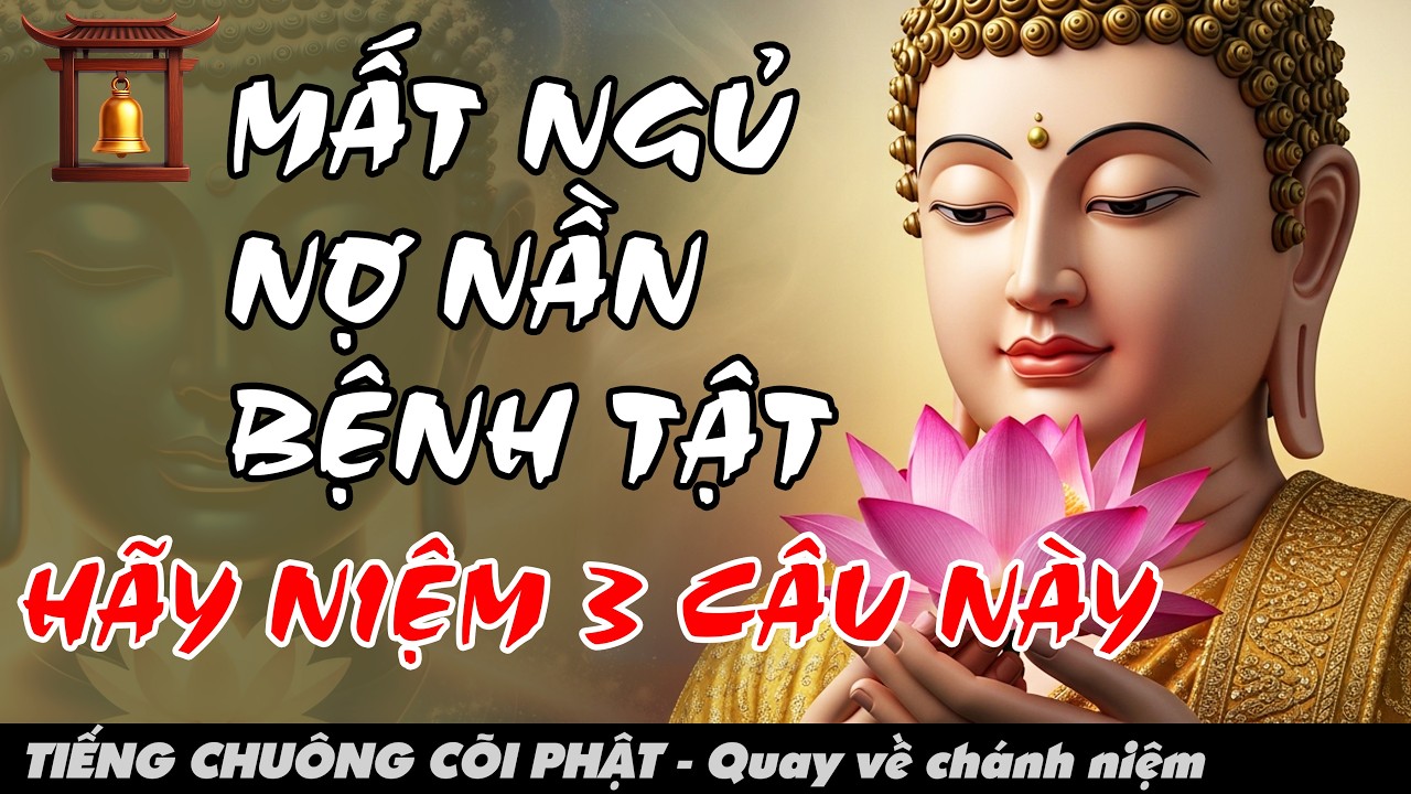 QUÁN THẾ ÂM BỒ TÁT DẠY 3 CÂU NIỆM PHẬT TRƯỚC KHI NGỦ - BỆNH TẬT NỢ NẦN, KHỔ ĐAU TIÊU TAN - LỜI PHẬT