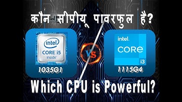 Intel i5 10th gen 1035G1vs Intel i3 11th gen 1115g4 | Laptop Processor Comparison | i3 vs i5