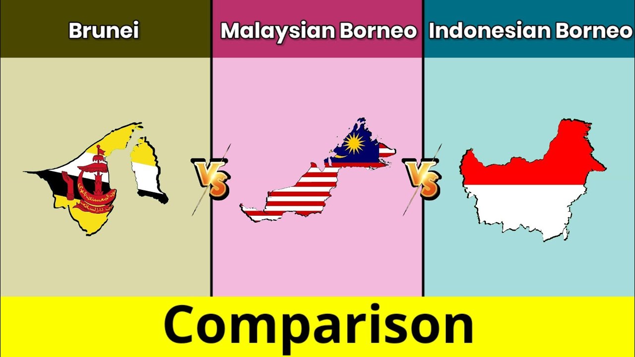 Brunei vs Malaysian Borneo vs Indonesian Borneo | Kalimantan vs ...