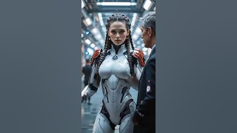 Dancing Humanoid Robot in Futuristic Setting #Robots #Robot