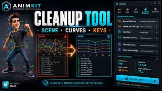 AnimKit Cleanup Tool Maya Animation Demo