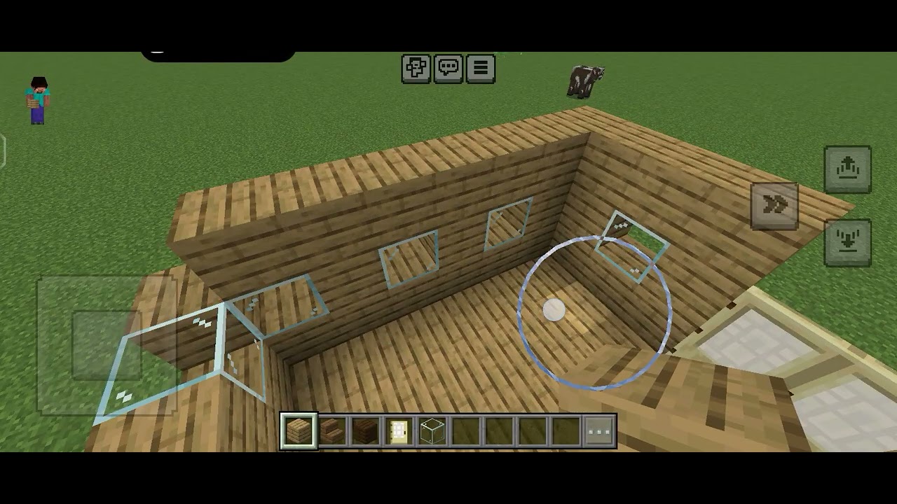 Строим домик в minecraft первая часть