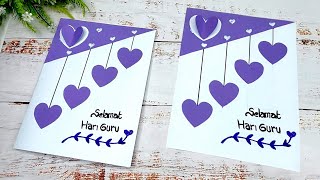 Membuat Kartu Ucapan Selamat Hari Guru || Kartu Ucapan Hari Guru