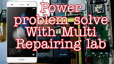Huawei P8 lite Power 🔌 Problem solve Power Button Not working Repair With Multi Repairing lab