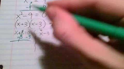 Solving Quadratic Equations Part 3 - Factoring and Square Roots