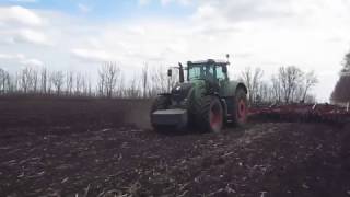 Культивирование на  Fendt 936