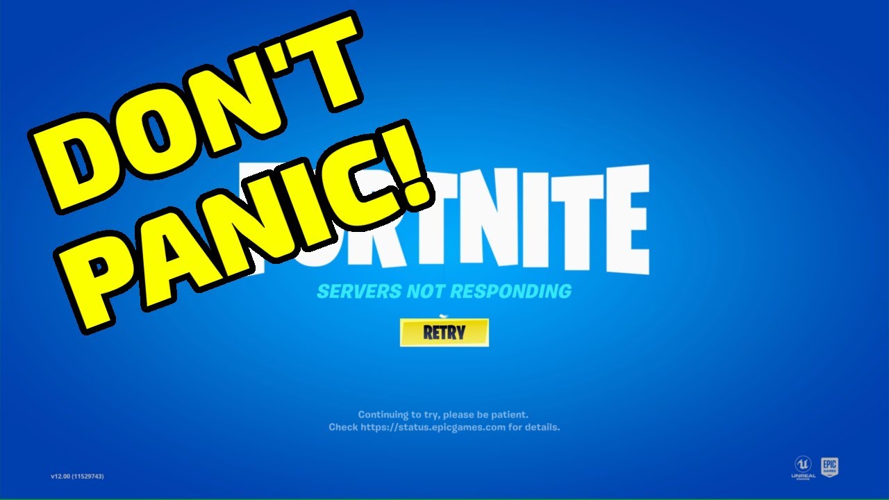 Fortnite Servers Not Responding Shorts Youtube