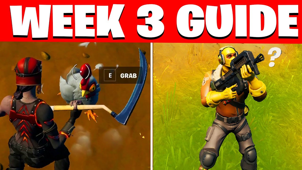 ALL WEEK 3 CHALLENGES FORTNITE SEASON 6 ( WEEK 3 CHALLENGES / EPIC QUESTS )