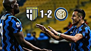 parma vs intermilan (1-2) highlight \u0026goals || alexis sanchez