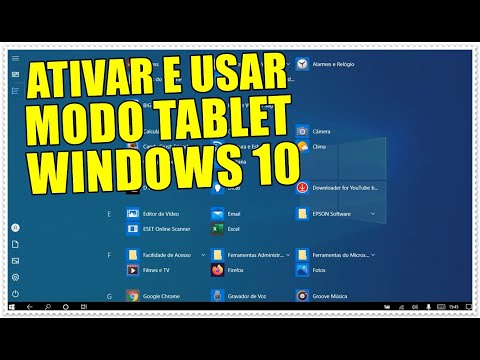 Como Ativar e Usar o MODO TABLET do Sistema Windows 10