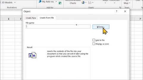 How to add video file in Microsoft Excel ? | Can I add a video file to Excel?