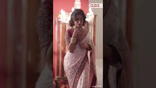 “Wrap in Luxury – Banarasi Soft Cotton Tapeta Saree with Brocade Blouse” #handloomsari #mirrorwork screenshot 1